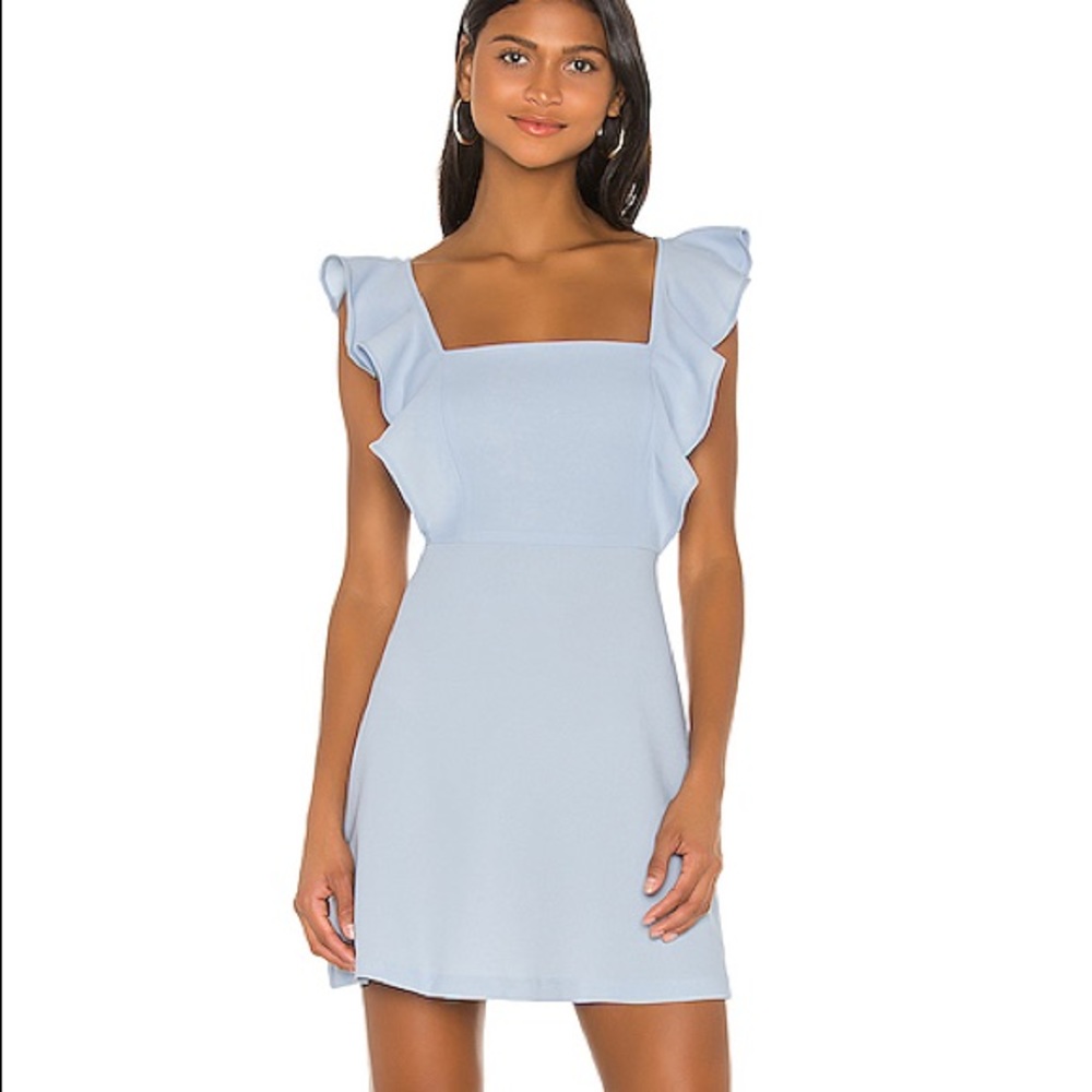 NWT BCBGeneration Baby Blue Ruffle Dress
